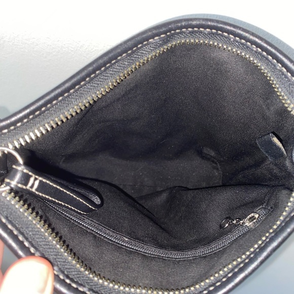Vintage 90’s Coach Black Monogram Crossbody Purse - Picture 6 of 8